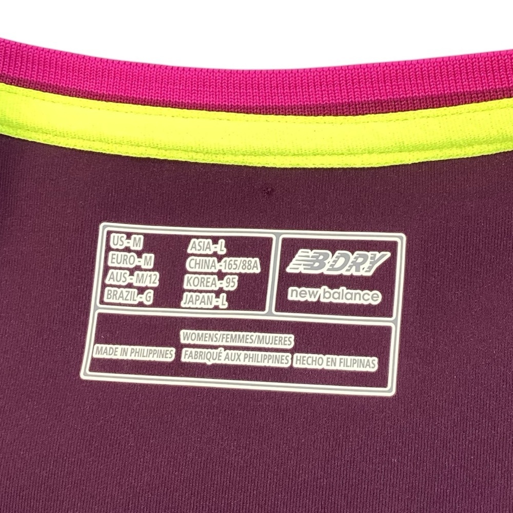 New Balance NB Dry Tennis Dress Plum Pink Trim Drop Waist Athletic Medium - Picture 4 of 15